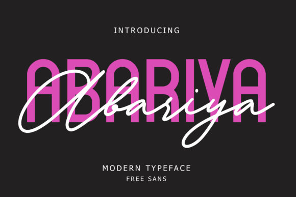 Abariya: The Perfect Font Duo for Modern Design Projects