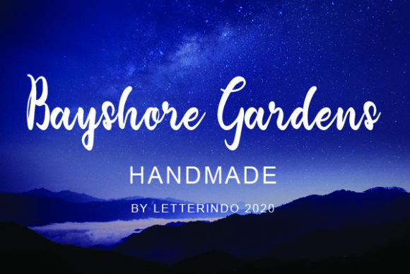 Bayshore Gardens: A Timeless Handwritten Font for Creative Expression