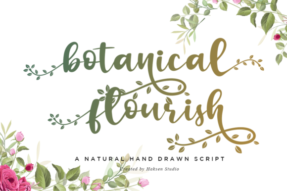 Botanical Flourish: A Font That Merges Elegance with Modern Creativity