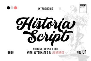 Historia: A Playful Hand-Lettered Script for Creative Projects