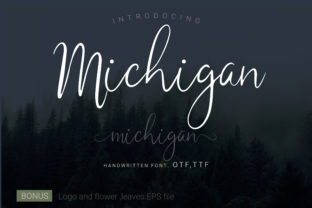 Michigan – A Handwritten Font That Elevates Your Creative Projects