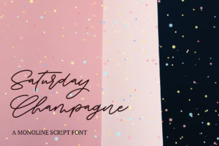 Saturday Champagne Font: A Vibrant Script for Creative Designs