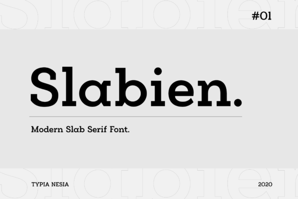 Slabien: A Minimal and Neat Sans Serif Font for Modern Design