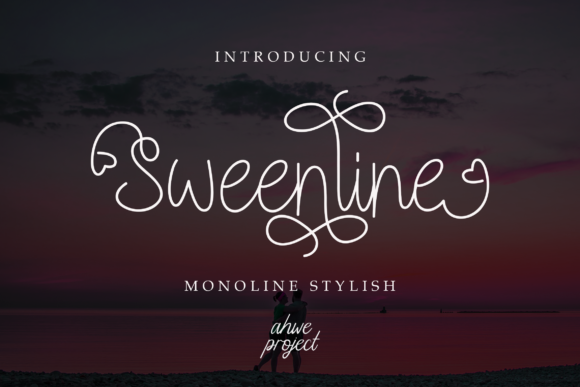 Sweenline: A Romantic Script Font for Instantly Adding a Cute Feel to Any Project