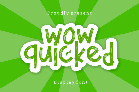 Wow Quicked: A Quirky Handwritten Font for Creative Expression